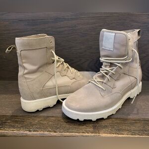 Sorel Waterproof Women's Tan Combat Boots